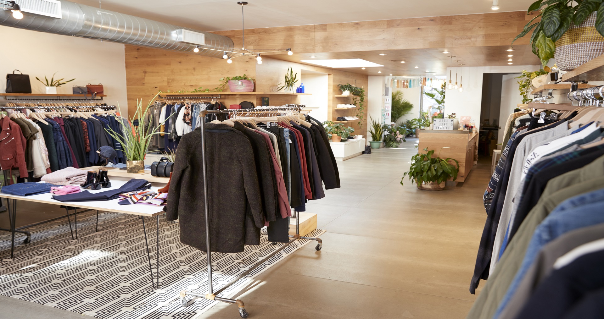 Image of a clothing retail shop