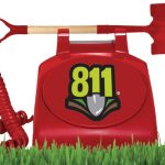Telephone showing 811