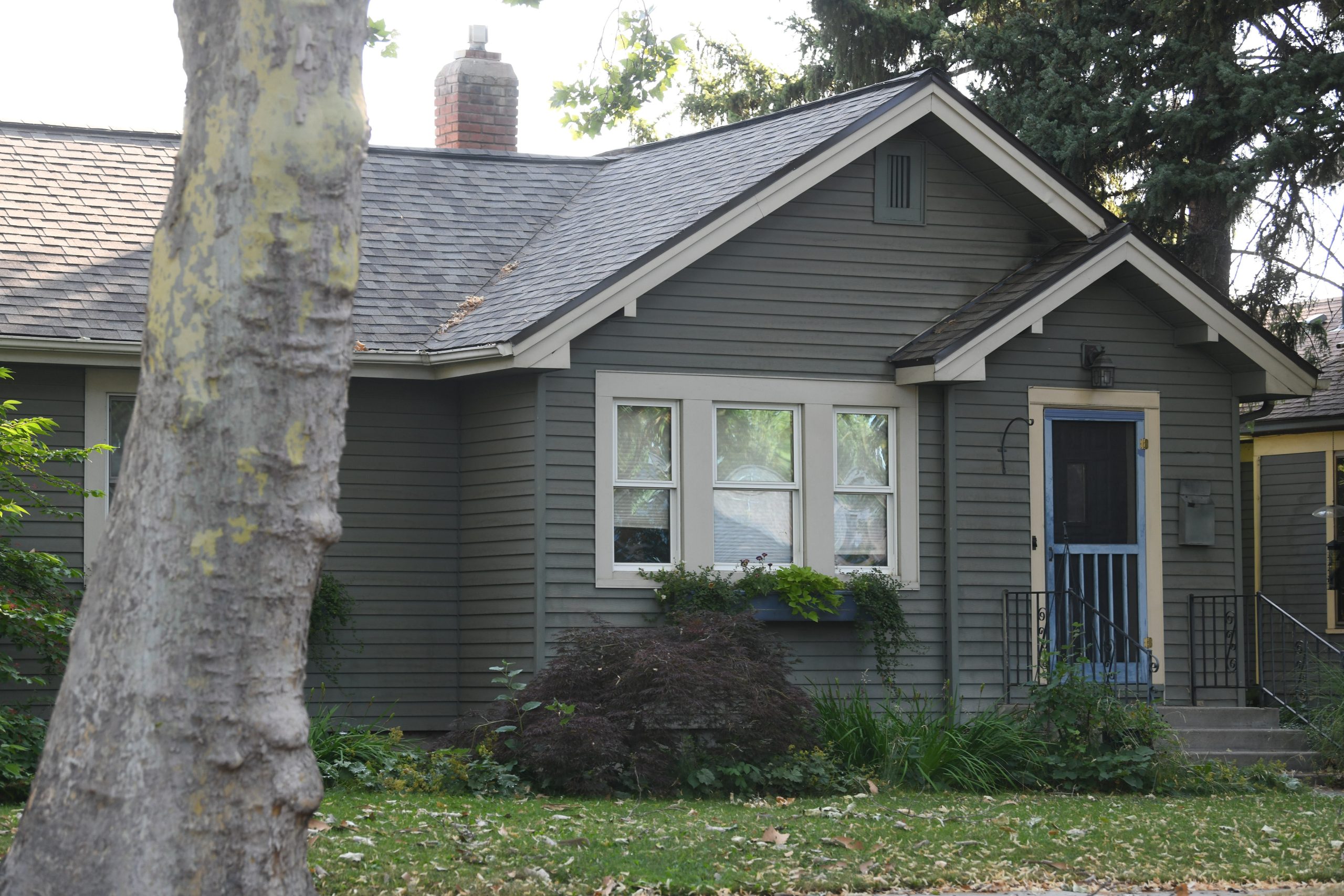 Residential house in a typical neighborhood